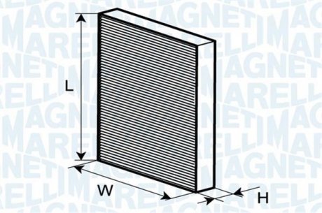 DB фільтр повітряний салону W203,C203 00- magneti Marelli 350203061560