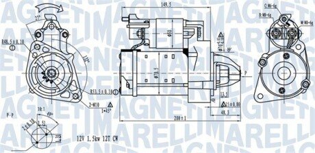 DB Стартер W204, W212, B906 magneti Marelli 063721527010 на Ауди А3 8р