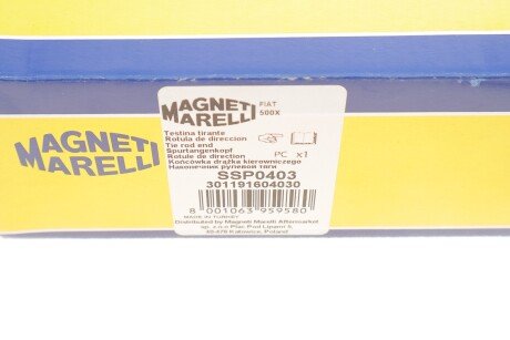 Накінечник кермової тяги magneti Marelli 301191604030