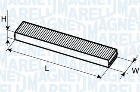 Фильтр салона FORD GALAXY 1996- [] magneti Marelli 350203061130