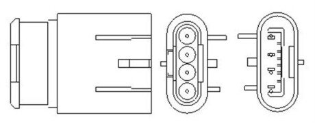 FORD Кисневий датчик (лямбда-зонд) KA 1.2 08-, FIAT, LANCIA magneti Marelli 466016355154 на Фиат Линеа