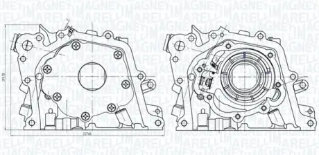 MAGNETI MARELLI FORD Помпа масла C-Max/Focus/Kuga 1,5-1,6EcoBoost 10- Magneti Marelli 351516000075