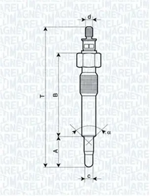 MAGNETI MARELLI GLOW PLUG LANCIA, OPEL, PEUGEOT, RENAULT [] magneti marelli 062583202304