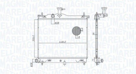 Радіатор інтеркулера magneti Marelli 350213182900 на Рено 11