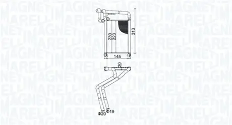 MAGNETI MARELLI HYUNDAI радіатор опалення ix35,Kia Sportage 10- Magneti Marelli 350218488000