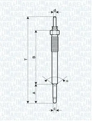 MAGNETI MARELLI HYUNDAI Свеча накала Accent, Matrix, KIA Rio, 1,5CRDi 05-. magneti marelli 062900074304