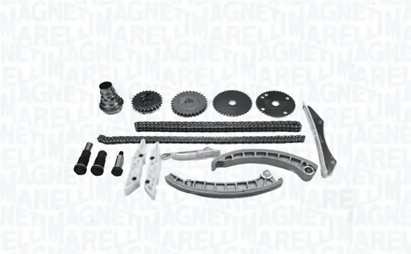 MAGNETI MARELLI К-кт ланцюга ГРМ (2 ланцюга+6 шт. напрямних+ 2 натягувача+5 шестерень+болт+прокладка) IVECO Daily IV, CITROEN Jumper 3.0HDI 06- magneti marelli 341500000760