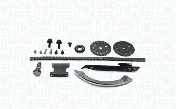 MAGNETI MARELLI К-т ГРМ (ланцюг+3шт. шестерні + 3шт. направляючі + гідронатягувач + кріплення) Opel Vectra C 2.2 magneti marelli 341500000400