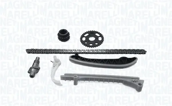 MAGNETI MARELLI К-т ланцюга ГРМ (ланцюг + 2 шестерні + 3 шт. направляючі + натягувач) MB W168, Vaneo (414) 1.6/1.9 Magneti Marelli 341500000110 (фото 1)