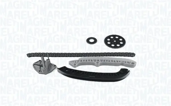 MAGNETI MARELLI К-т ланцюга ГРМ (ланцюг+2напр.+натягувач+2 шестерні) VW Polo 1.2 03- magneti marelli 341500000160