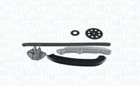 MAGNETI MARELLI К-т ланцюга ГРМ (ланцюг+2напр.+натягувач+2 шестерні) VW Polo 1.2 03- magneti marelli 341500000160