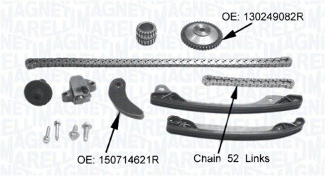 К-т ланцюга ГРМ RENAULT Captur Clio Twingo 0,9 12-, DACIA Sandero, Logan magneti Marelli 341500001360