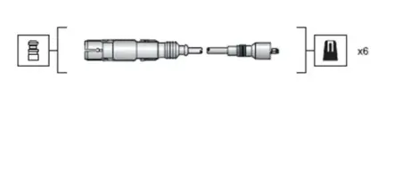 MAGNETI MARELLI Комплект высоковольтных проводов AUDI 80,100,A4,A6,A8,CABRIOLET,COUPE VW PASSAT,SHARAN [] magneti marelli 941318111043