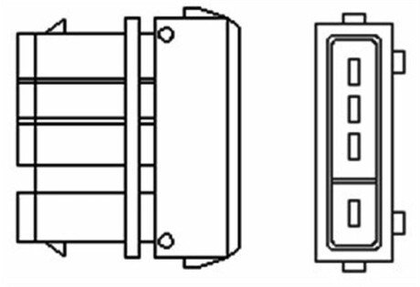 Лямбда-зонд (3 конт.) +1 подогрев VW 1,8/2,0 SEAT 2,0 HONDA 1,8-2,2 magneti Marelli 466016355069 на Фольксваген Гольф 3