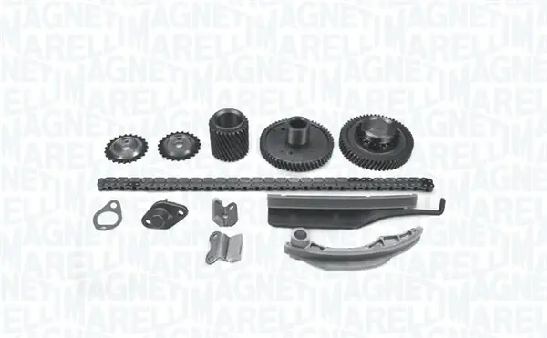 MAGNETI MARELLI MITSUBISHI К-кт ланцюга ГРМ (ланцюг + 4 напрямних + натягувач +5 шестерень) Pajero III,V 3.2D magneti marelli 341500000500