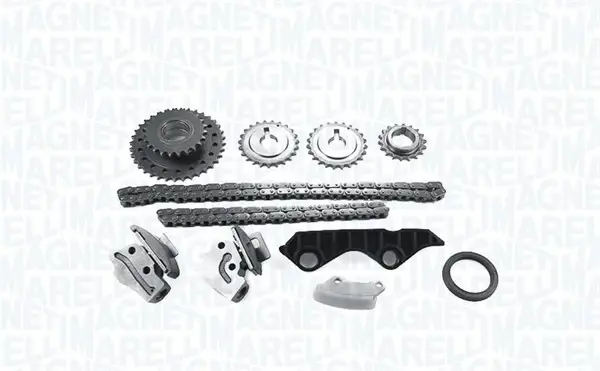 MAGNETI MARELLI NISSAN К-кт ланцюга грм.Micra 1.0 -03 (2шт.ланцюг + 2шт.натягувач + 4шт. шестерні+ 2 заспокоювача + сальник) magneti marelli 341500000260