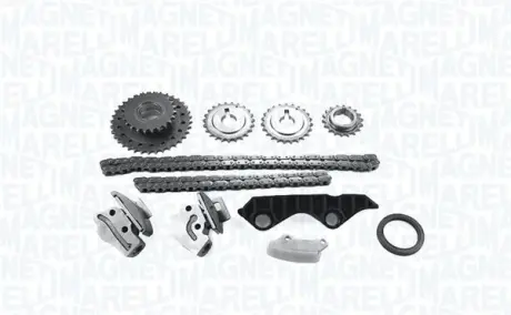 MAGNETI MARELLI NISSAN К-кт ланцюга грм.Micra 1.0 -03 (2шт.ланцюг + 2шт.натягувач + 4шт. шестерні+ 2 заспокоювача + сальник) magneti marelli 341500000260