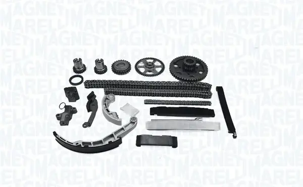 MAGNETI MARELLI NISSAN К-т ланцюга ГРМ (3 ланцюга+ 8 напрямних + 2 натягувача +5 шестерень + сальник) X-Trail 2.2dCi Magneti Marelli 341500000480 (фото 1)