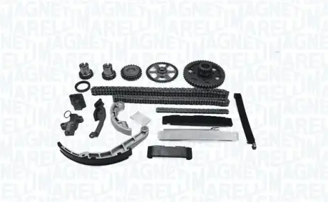 MAGNETI MARELLI NISSAN К-т ланцюга ГРМ (3 ланцюга+ 8 напрямних + 2 натягувача +5 шестерень + сальник) X-Trail 2.2dCi magneti marelli 341500000480