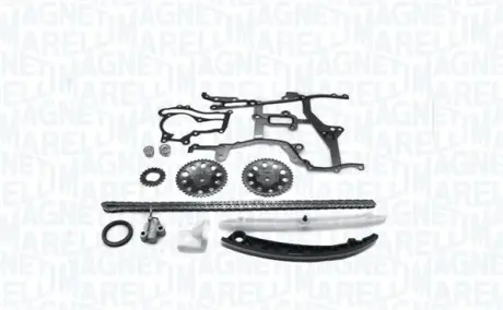 MAGNETI MARELLI OPEL К-кт ланцюга ГРМ (ланцюг+натягувач+3шт. зірочки+3шт. заспокоювача+сальник+прокладки) Corsa D 1,0 Magneti Marelli 341500000790