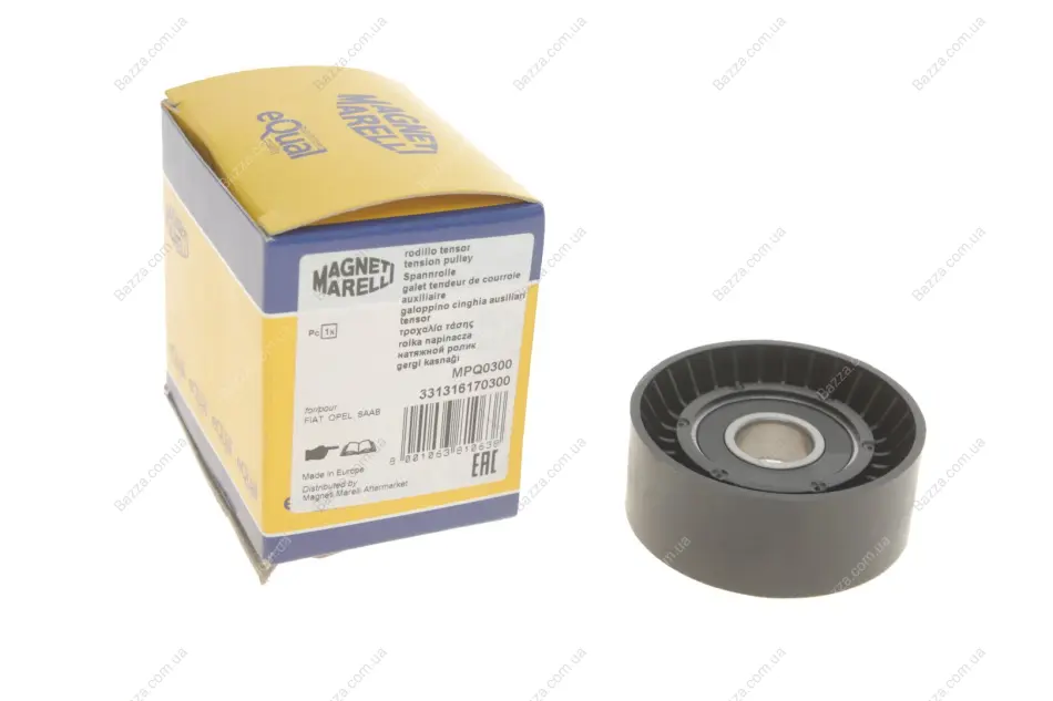 MAGNETI MARELLI OPEL Натяжной ролик Astra H, Vectra C 1,9CDTi 04- FIAT Doblo 1,6-2,0D Magneti Marelli 331316170300 (фото 1)