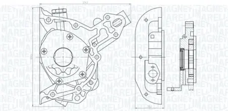 MAGNETI MARELLI OPEL помпа мастила Corsa B,Kadett E,Vectra A/B Magneti Marelli 351516000025