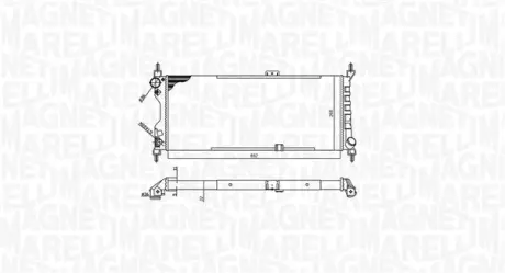 Радіатор охолодження двигуна Magneti Marelli 350213588000
