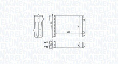 PEUGEOT радіатор опалення 208 12- magneti Marelli 350218463000