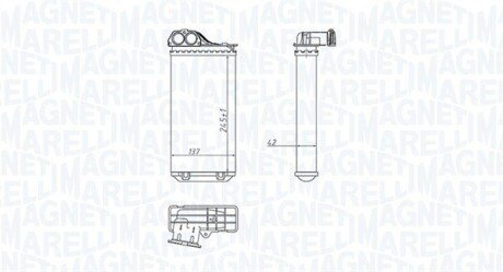 Радіатор пічки (опалювача) magneti Marelli 350218411000