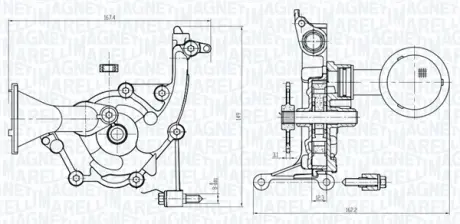 MAGNETI MARELLI помпа оливи CITROEN 1.2 VTi Magneti Marelli 351516000087