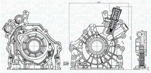 MAGNETI MARELLI помпа оливи CITROEN 1.6 BlueHDI 14- magneti marelli 351516000084