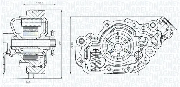 MAGNETI MARELLI помпа оливи CITROEN JUMPER 2.0BlueHDI 15- Magneti Marelli 351516000082 (фото 1)