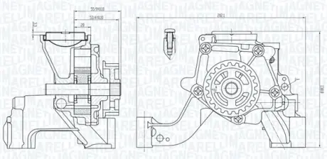 MAGNETI MARELLI помпа оливи FORD 1.0 EcoBoost 12- Magneti Marelli 351516000081