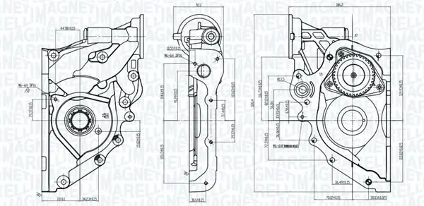 MAGNETI MARELLI помпа оливи KIA Sportage 2.0 CRDI 07- Magneti Marelli 351516000080 (фото 1)