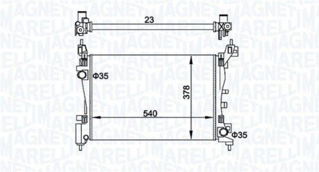 Радіатор інтеркулера magneti Marelli 350213899000