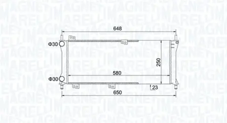Радіатор інтеркулера Magneti Marelli 350213814000