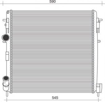 Радиатор охлаждения двигателя magneti Marelli 350213995000