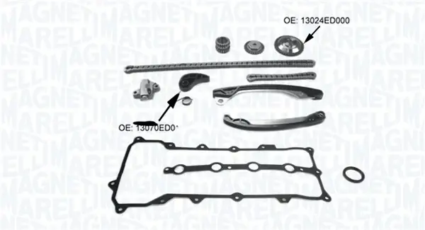 MAGNETI MARELLI RENAULT К-т ланцюга ГРМ Megane 1,4 Magneti Marelli 341500001290 (фото 1)