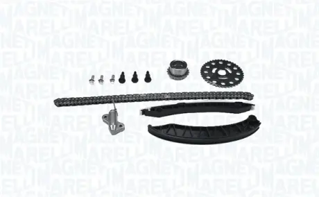 MAGNETI MARELLI RENAULT К-т. ланцюга приводу Trafic 2.0 dci (ланцюг+2шт. напр.+ натяж.+2шт. шестерні) Magneti Marelli 341500000200