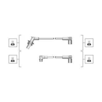 MAGNETI MARELLI RENAULT комплект високовольтних проводів EQ CLIO R19 1,8I magneti marelli 941319170101