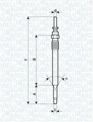 MAGNETI MARELLI Свеча накала ASTRA, OMEGA, VECTRA [] magneti marelli 062900009304