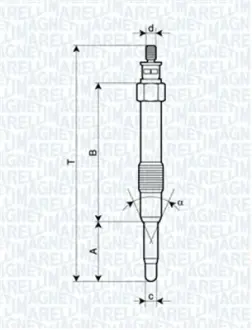 MAGNETI MARELLI Свеча накала FORD, AUDI, CITROEN, FIAT [] magneti marelli 062900000304
