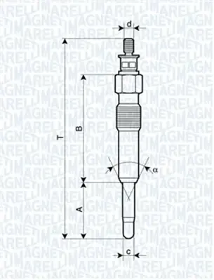 MAGNETI MARELLI Свеча накала HONDA, ROVER [] magneti marelli 062503901304