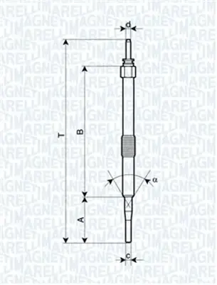 MAGNETI MARELLI Свеча накала MINI ONE TOYOTA YARIS [] magneti marelli 062900033304