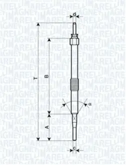 MAGNETI MARELLI Свеча накала MINI ONE TOYOTA YARIS [] magneti marelli 062900033304
