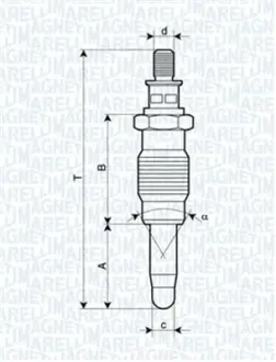 MAGNETI MARELLI Свеча накала RENAULT, ROVER, SEAT, SKODA [] magneti marelli 062900005304