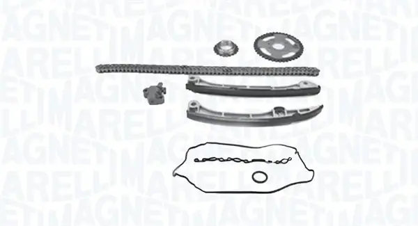 MAGNETI MARELLI TOYOTA К-т ланцюга ГРМ (ланцюг+2 зірочки+2 направляючі+натягувач+прокладки+сальник)Avensis 2.0-2.2D, RAV-4 magneti marelli 341500001010