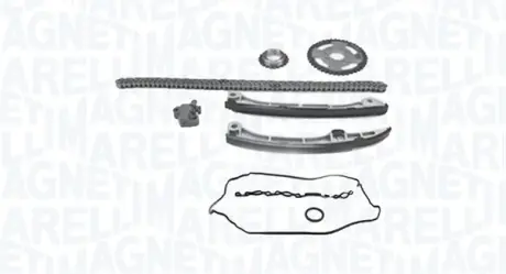 MAGNETI MARELLI TOYOTA К-т ланцюга ГРМ (ланцюг+2 зірочки+2 направляючі+натягувач+прокладки+сальник)Avensis 2.0-2.2D, RAV-4 Magneti Marelli 341500001010