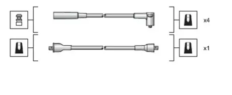MAGNETI MARELLI високовольтні дроти DACIA 1210,1310 HONDA PRELUDE II,III LADA NIVA MAZDA 626 NISSAN PRAIRIE PRO,TERRANO I,II SEAT magneti marelli 941318111023 Хонда Прелюд