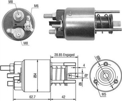 Втягивающее реле, FIAT Ducato 94-02 [] magneti Marelli 940113050453